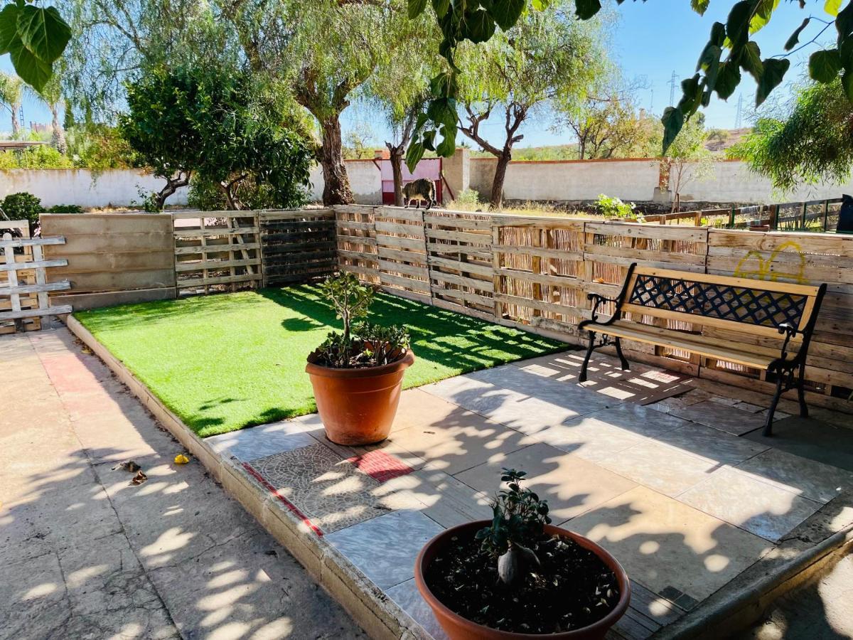 Estudio Adosado Acogedor Con Jardin, Barbacoa Y Parking Privado Alicante Esterno foto